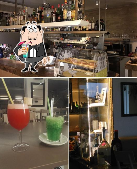 La bevanda e esterno del ristorante