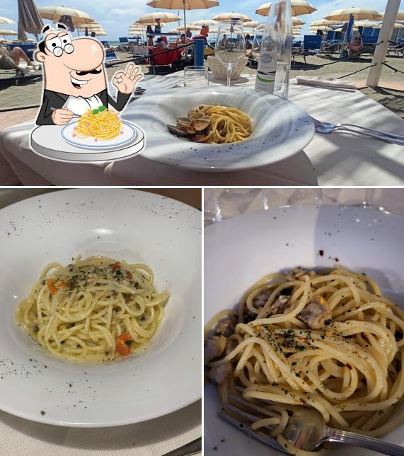 Spaghetti alla carbonara al Aneme e Core - ristorante - Stabilimento balneare
