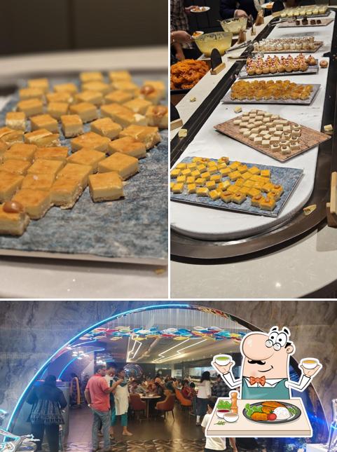 Among various things one can find food and interior at Masterpiece Buffet