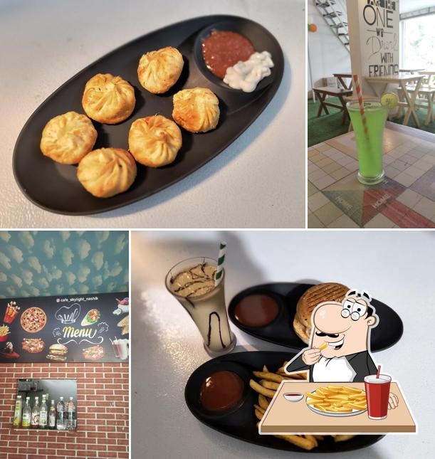French fries at Skylight Cafe