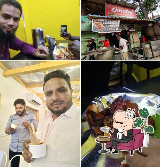 The interior of Zahoor Biriyani