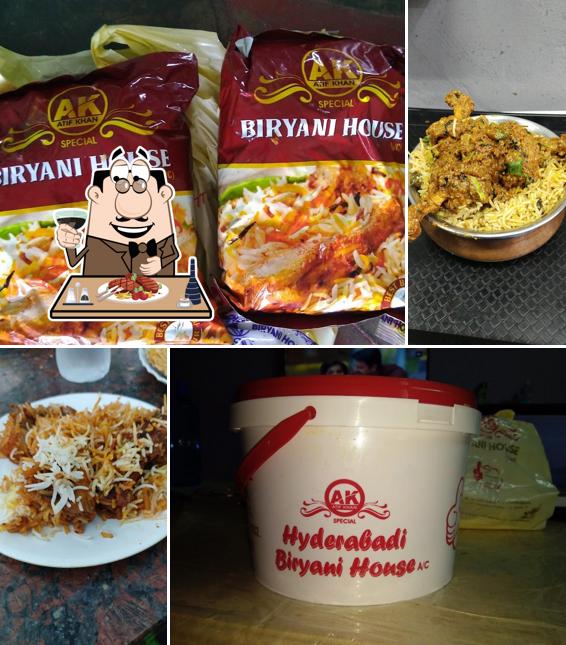 AK Biryani House serves meat dishes