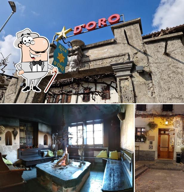 Puoi goderti l'aria fresca da seduto all'esterno di Antica Osteria Stella D'Oro