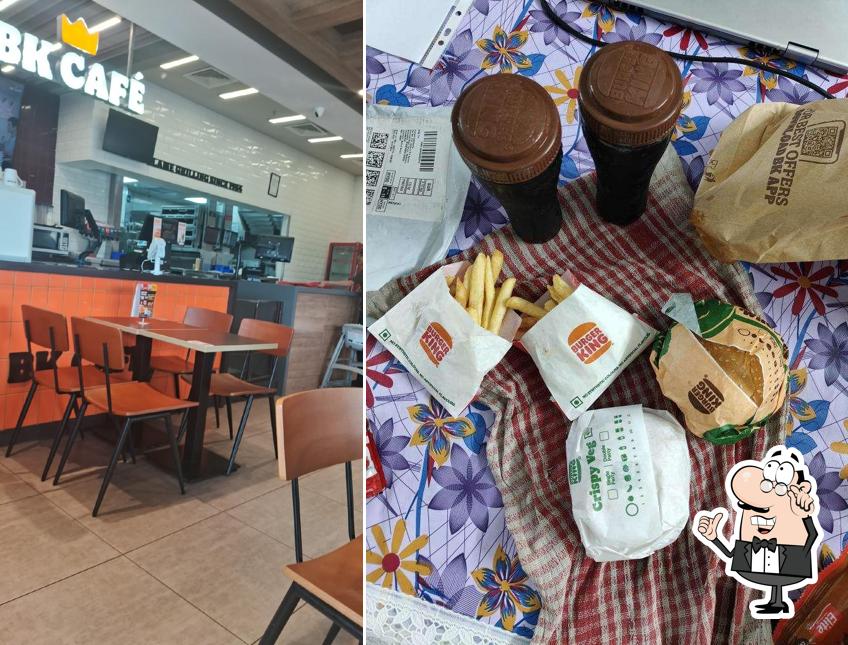 The interior of Burger King