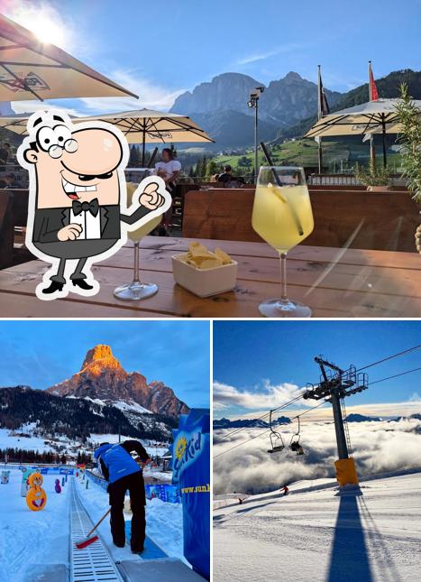 Gli interni di Bar Scuola Sci Corvara