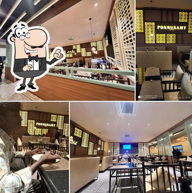The interior of Ponnusamy Hotel Elite, Vadavalli