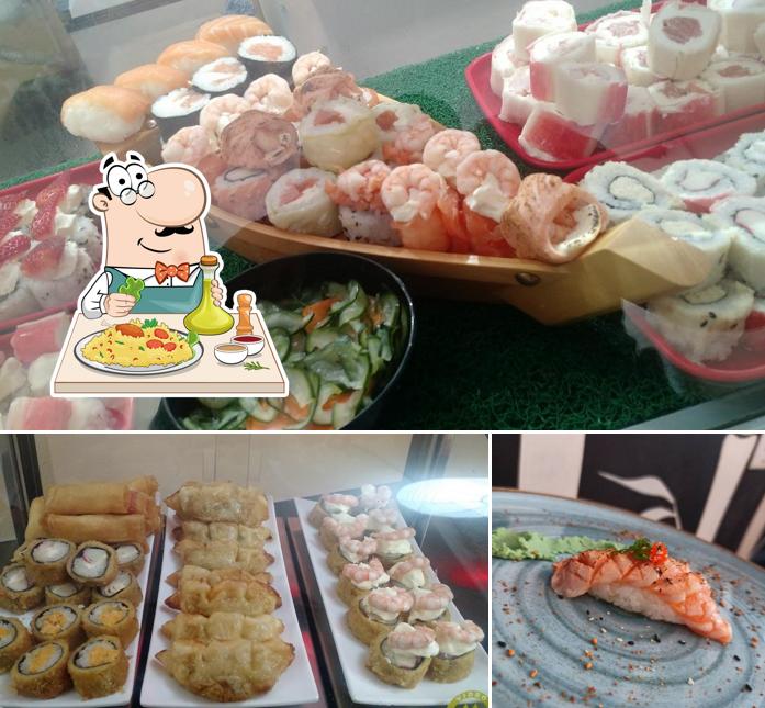 Comida em Restaurante Sushi Express