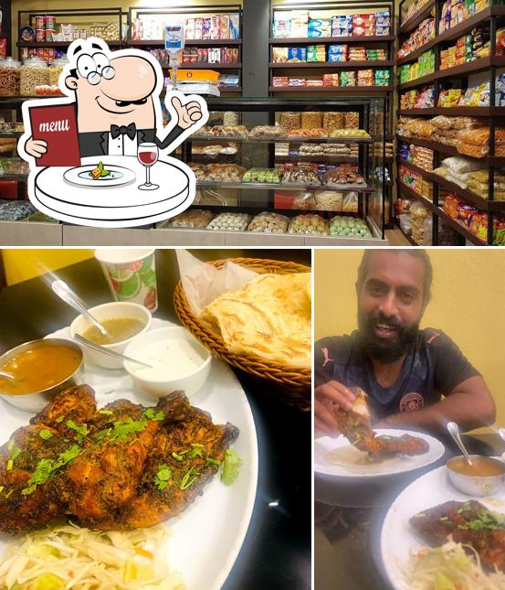 The picture of food and interior at Zaatar family restaurant