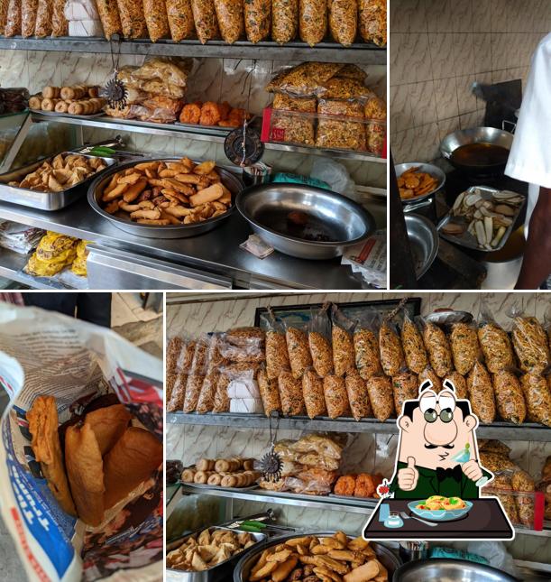 Food at snack shop