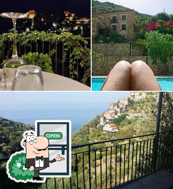 Goditi la vista dagli esterni di Ristorante Agriturismo 'A Machina La Locanda Del Fiume