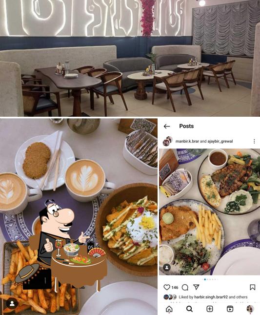 The picture of Cafe Greko Reserve Mohali’s food and interior