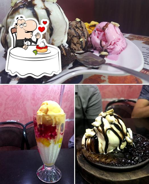 Sensation cafe & Restaurant provides a variety of desserts