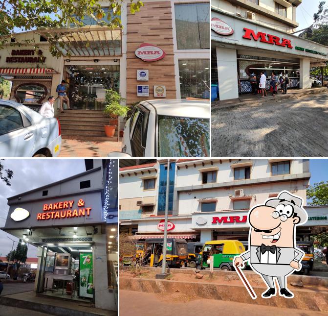 The exterior of MRA Bakery and Restaurant (Kannur)