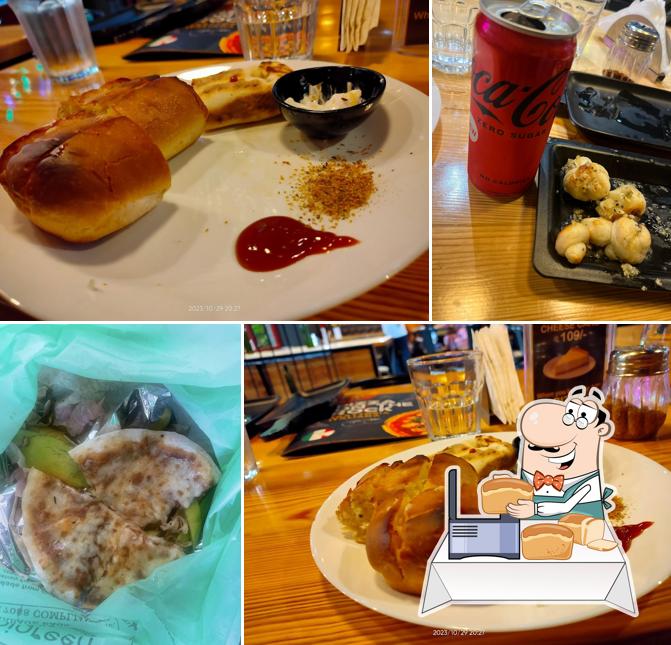 Garlic bread at Pizza On The Rock