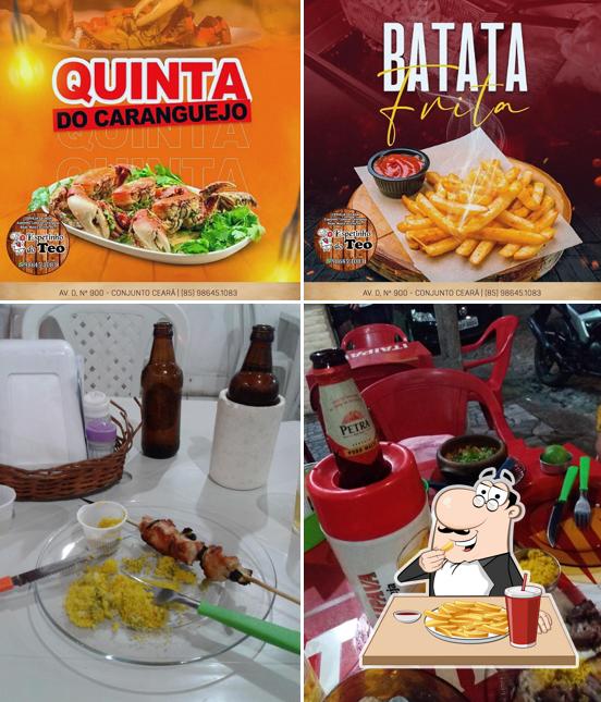 Batata frita em Espetinho Do TEO