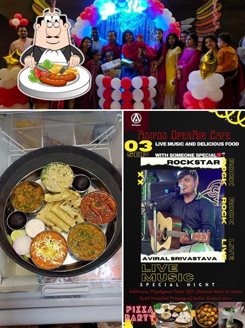 Food at Adipoo OpenAir Cafe