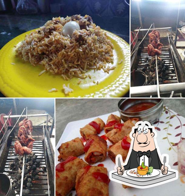 Food at Azad biriyani and fastfood