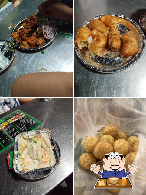 Food at Baba ji restaurant and chat corner