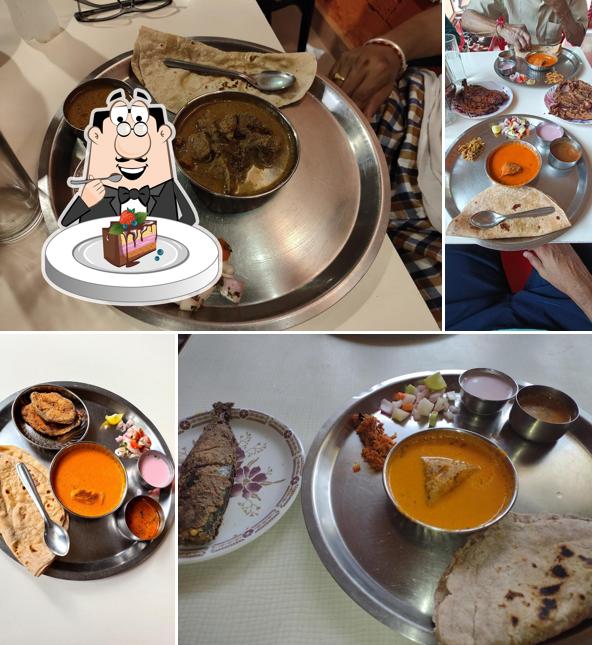 Chocolate cake at Hotel Narvekar