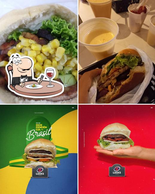 Platos en Luck's Lanches