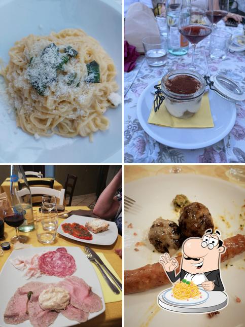 Spaghetti alla carbonara al Trattoria Pizzeria La Piazzetta