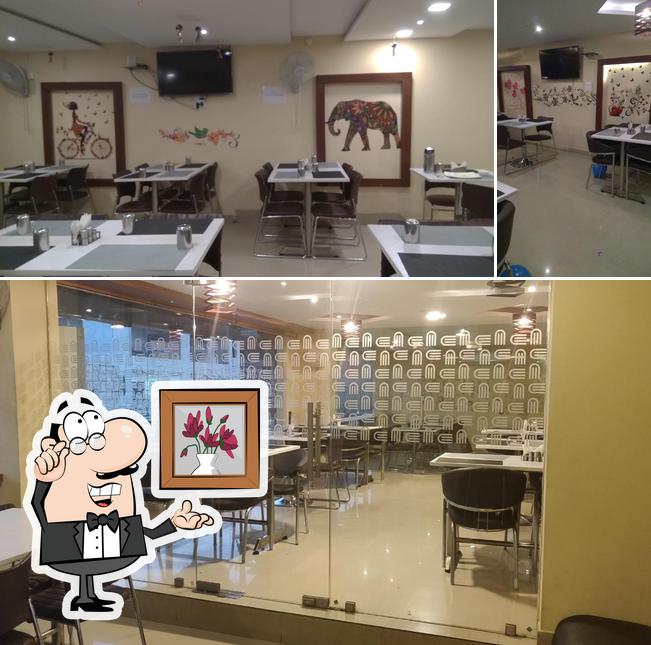 The interior of Taruni star Multi Cuisine A/C Restaurant-Veg & Non-Veg