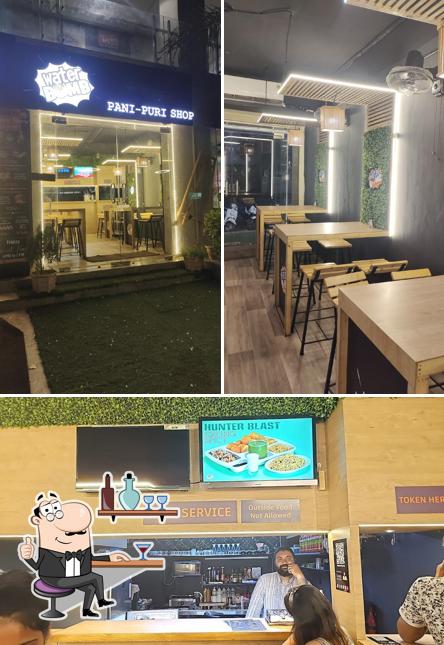 The interior of WaterBomb Panipuri Shop