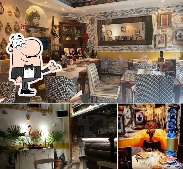 Gli interni di Bottega Sicula Milano