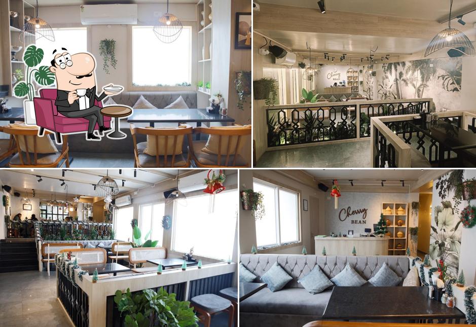 The interior of Cherrry bean Café, Shillong