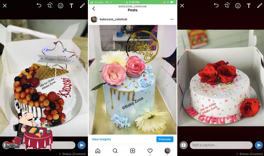 Bake Zone offers a number of desserts
