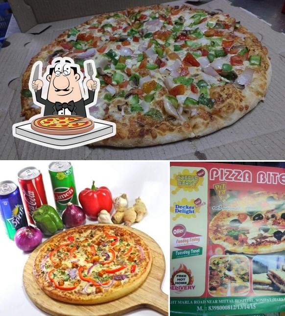 Try out pizza at Pizza bite