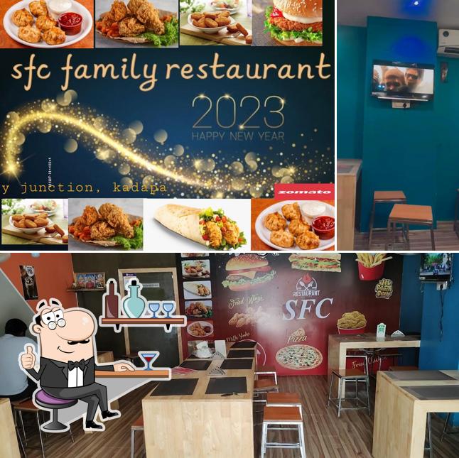 The interior of SFC Family Restaurant