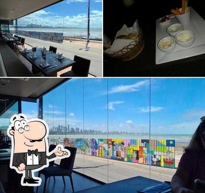 Sente em uma das mesas no Gulliver Mar Restaurante Cabo Branco