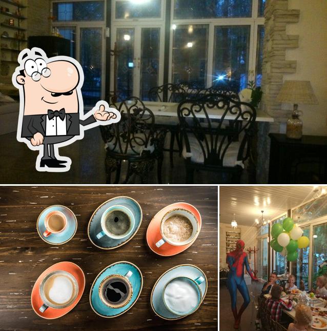 The interior of Веранда в парке