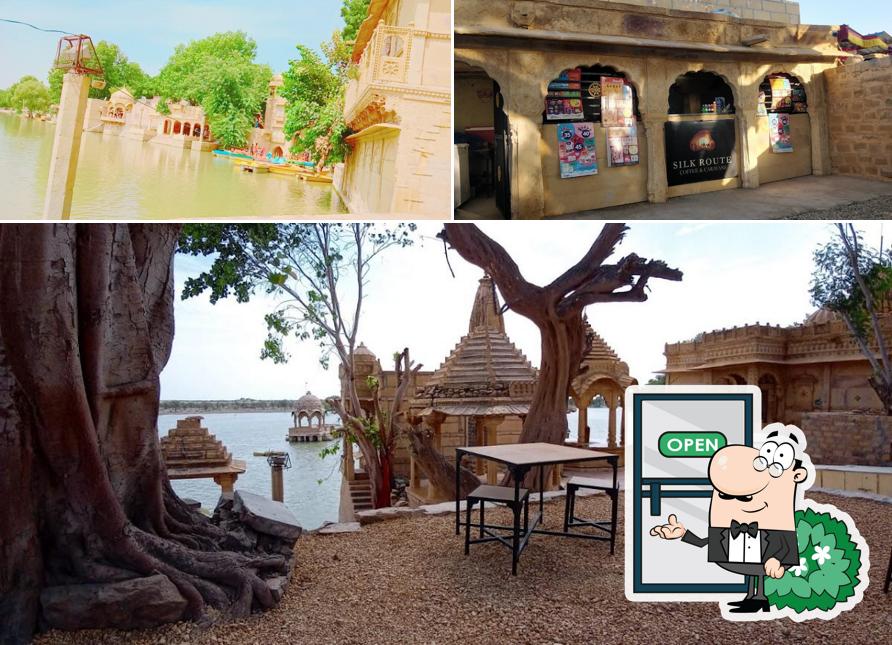 Enjoy the view at the outside area of cafe in jaisalmer - Silk Route Coffee and Caravan