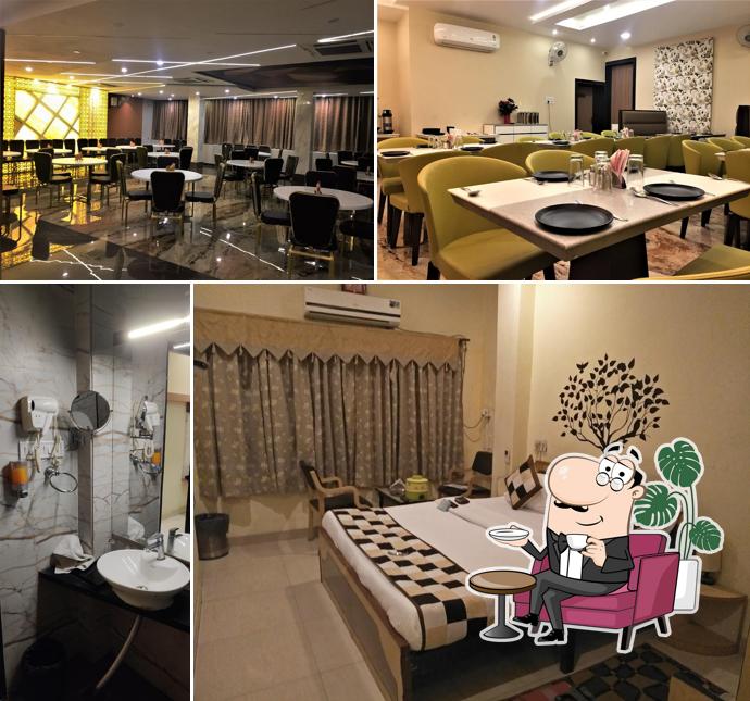 The interior of Hotel Bharat