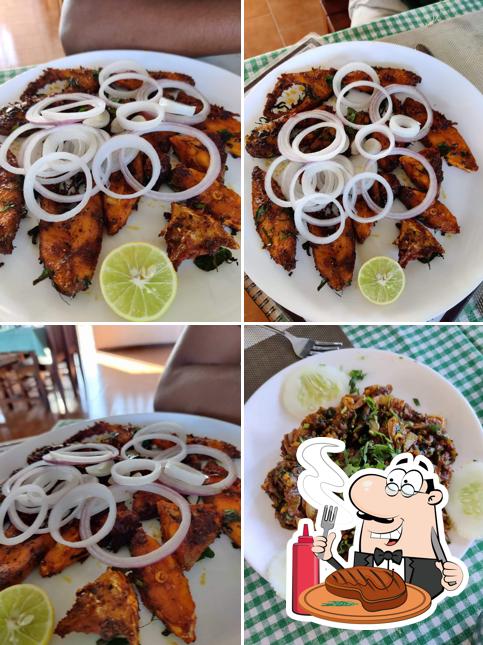 Get meat dishes at May1 Beach Dining
