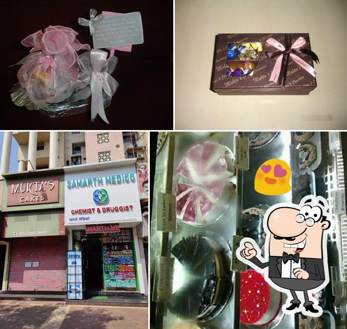 The interior of Mukta's Cakes