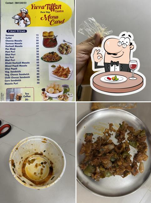 Food at Yuva tiffen center restaurant