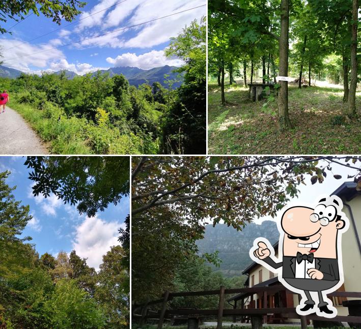 Goditi la vista dagli esterni di Baita Pescate