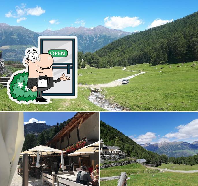 Gli esterni costituiscono una caratteristica importante di Göflaner Alm