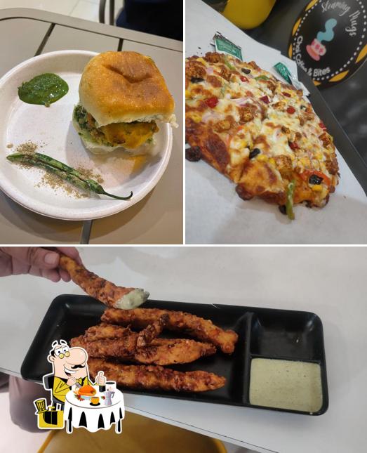 Food at Steaming mugs