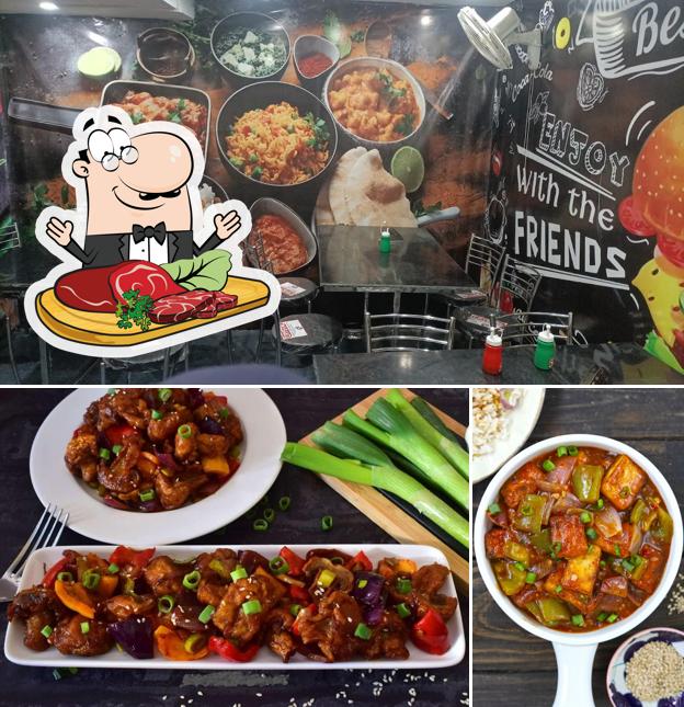 Get meat dishes at DESI KITCHEN (Pure Veg Restaurant)