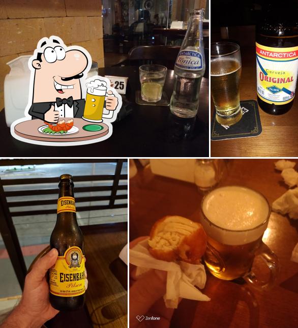 Você pode tomar um copo de cerveja leve ou escura