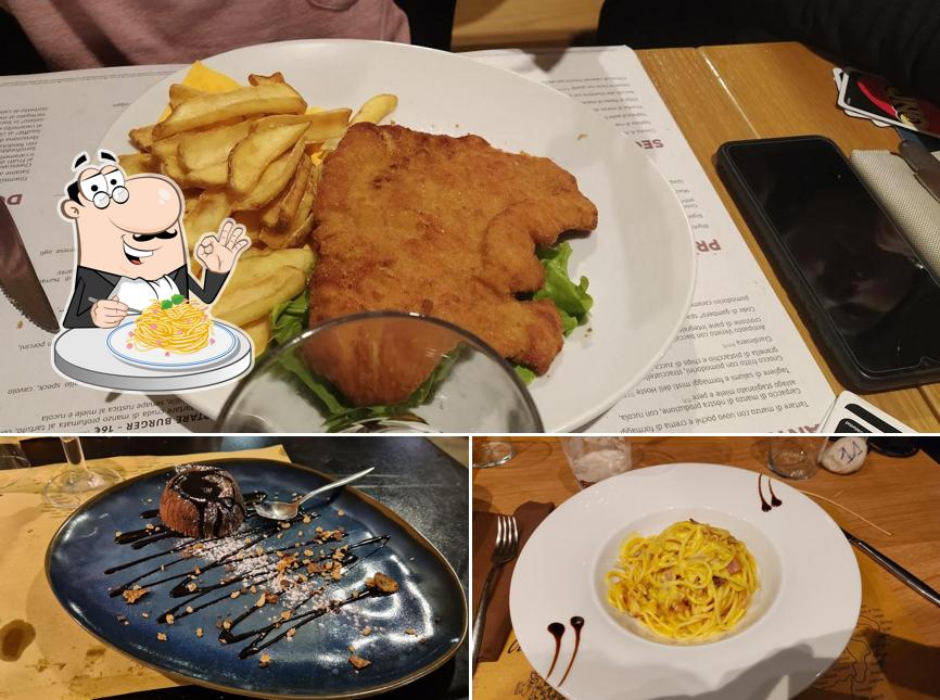 Spaghetti alla carbonara al Hosteria Moderna Padova