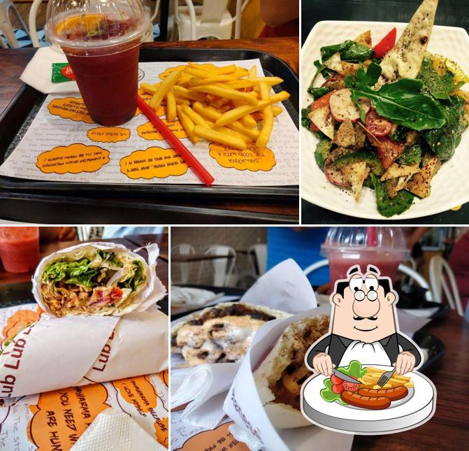 Food at Lub Lub - World of Shawarmas