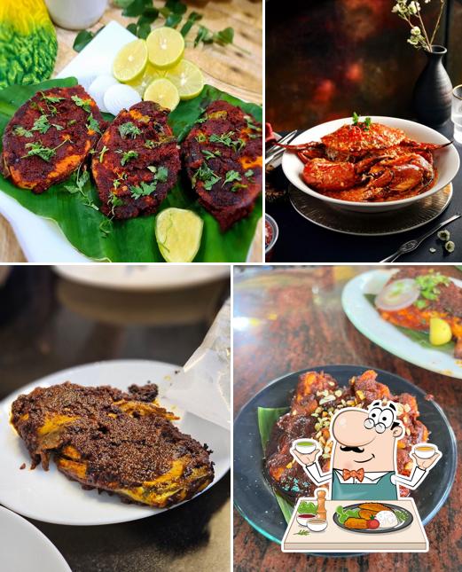 Food at Ocean Sea Food Restaurant