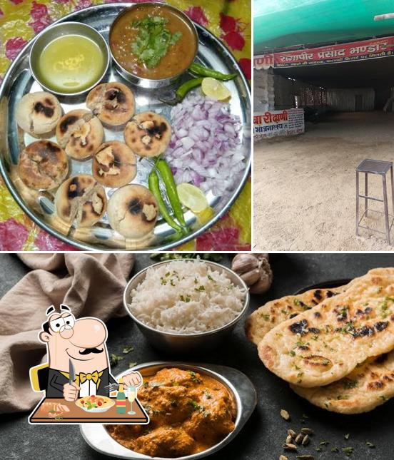 Take a look at the picture displaying food and interior at Baba Ki Dhani Hotel