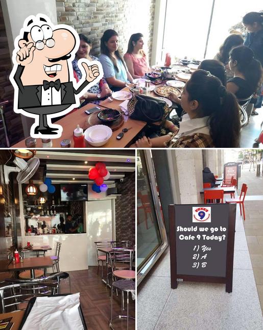 The interior of Cafe 9 Gurdaspur