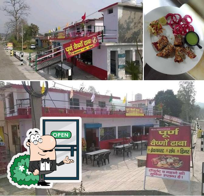 The exterior of Puran Vaishno Dhaba